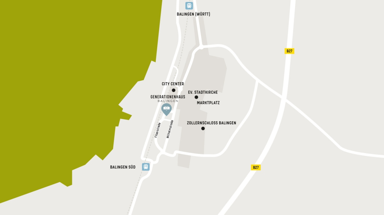 Karte Innenstadt Balingen